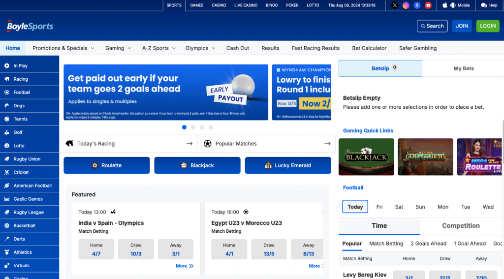 BoyleSports Home Page